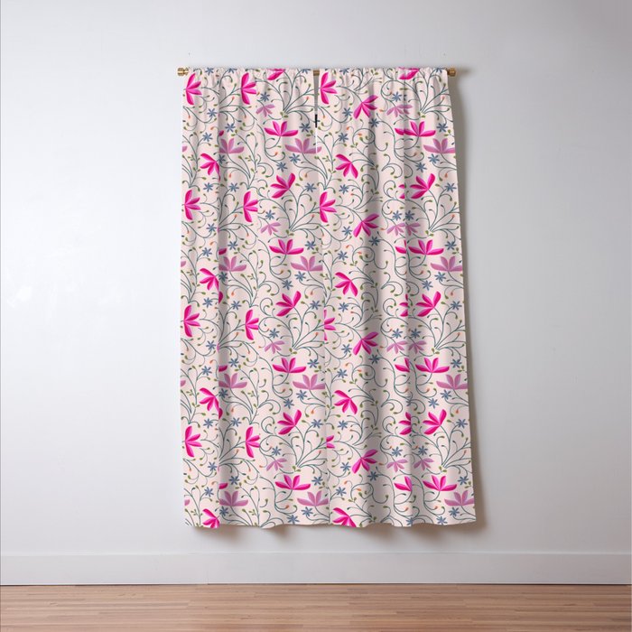 Spa Blossoms Window Curtain Gallery Image 3