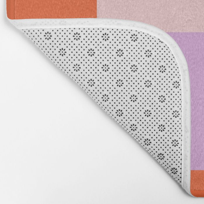 Bright Checks Bath Mat Gallery Image 2