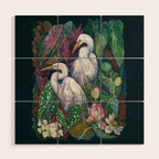 Begonia Egret  Wood Wall Art Gallery Image 1