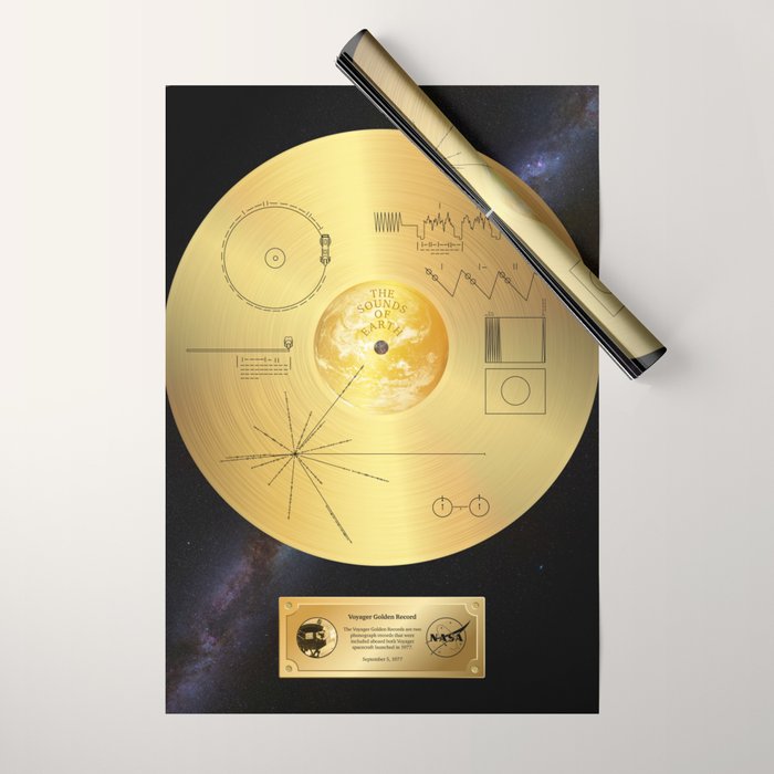 Voyager 1 Golden Record #1 Wrapping Paper Gallery Image 1