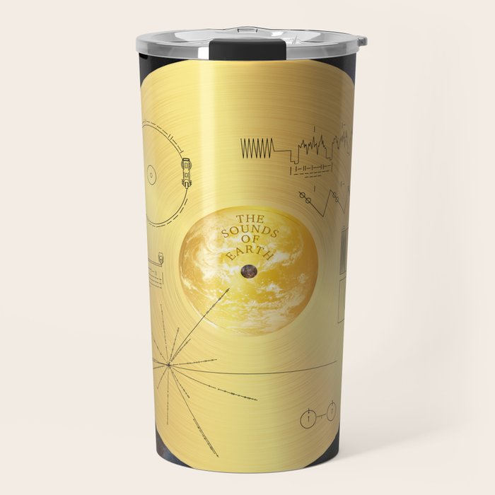Voyager 1 Golden Record #1 Travel Mug Gallery Image 1