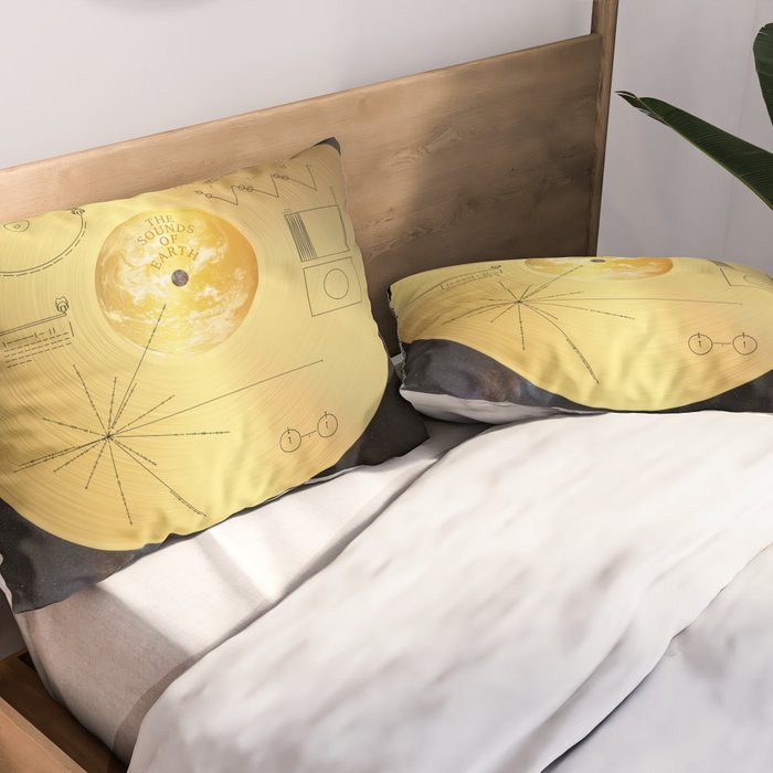Voyager 1 Golden Record #1 Pillow Sham Gallery Image 2