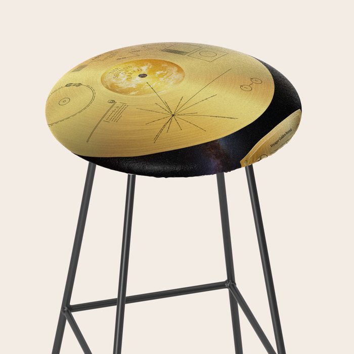 Voyager 1 Golden Record #1 Stool Gallery Image 2