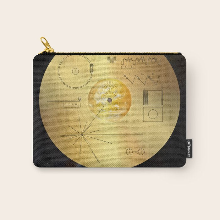 Voyager 1 Golden Record #1 Carry All Pouch Gallery Image 1