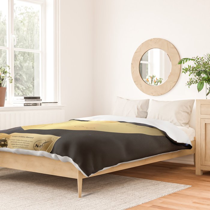 Voyager 1 Golden Record #1 Duvet Cover Gallery Image 2