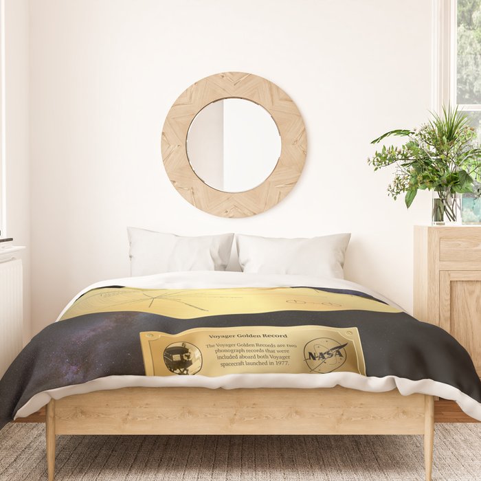 Voyager 1 Golden Record #1 Duvet Cover Gallery Image 3