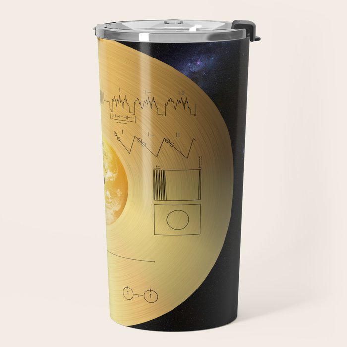 Voyager 1 Golden Record #1 Travel Mug Gallery Image 2