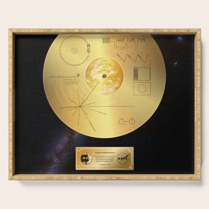 Voyager 1 Golden Record #1 Serving Tray Gallery Image 1