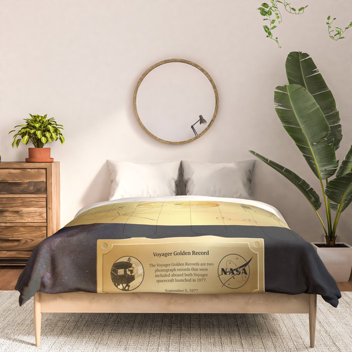Voyager 1 Golden Record #1 Comforter Gallery Image 3