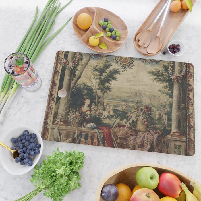 Antique 17th Century 'July' Louis XIV French Chateau Tapestry Cutting Board Gallery Image 2