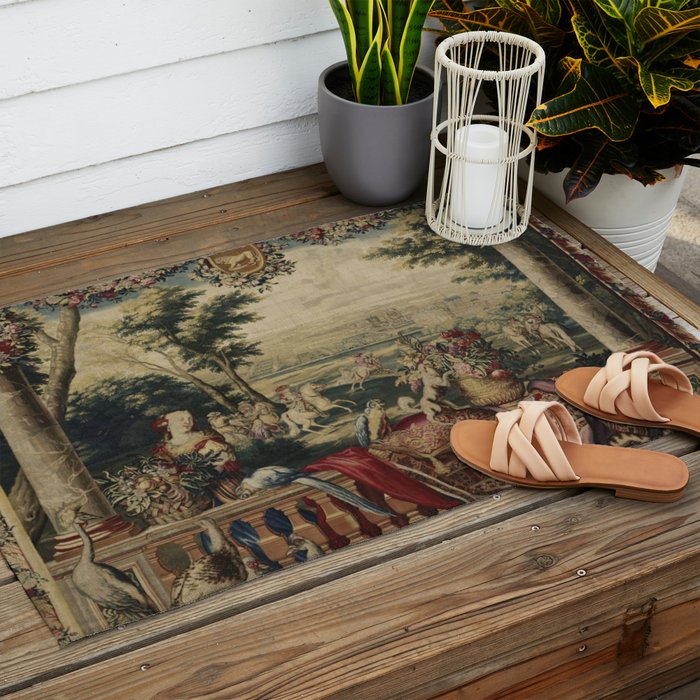 Antique 17th Century 'July' Louis XIV French Chateau Tapestry Outdoor Rug Gallery Image 2