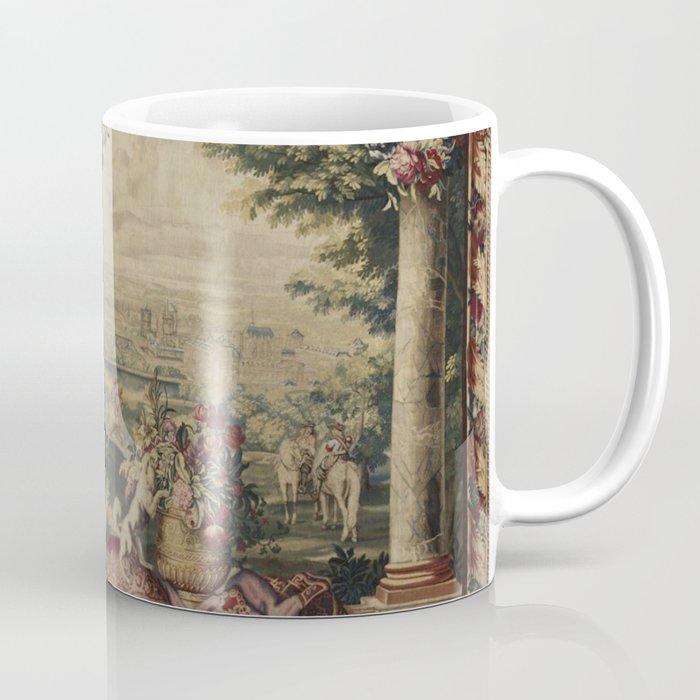 Antique 17th Century 'July' Louis XIV French Chateau Tapestry Coffee Mug Gallery Image 1