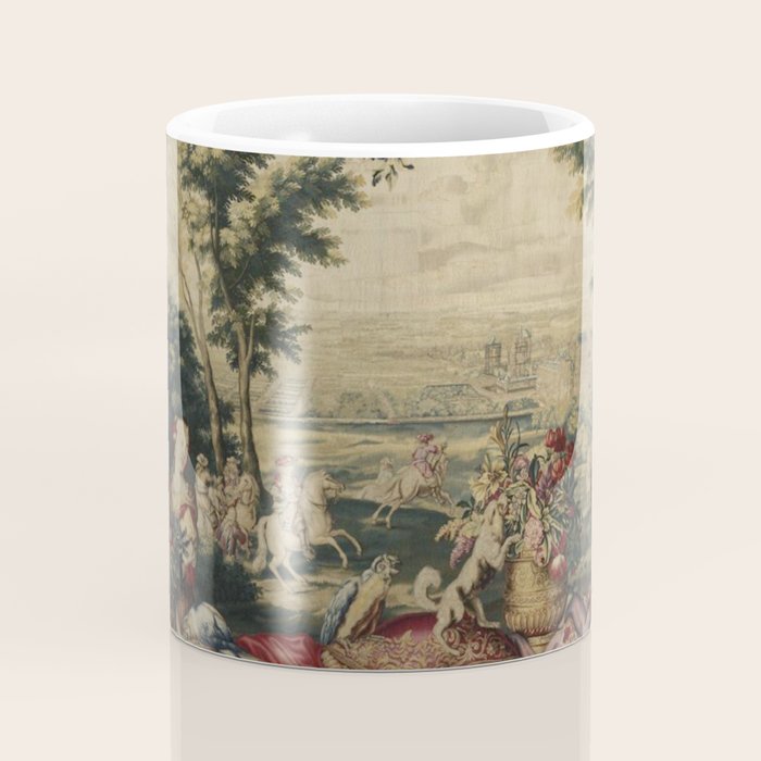 Antique 17th Century 'July' Louis XIV French Chateau Tapestry Coffee Mug Gallery Image 4