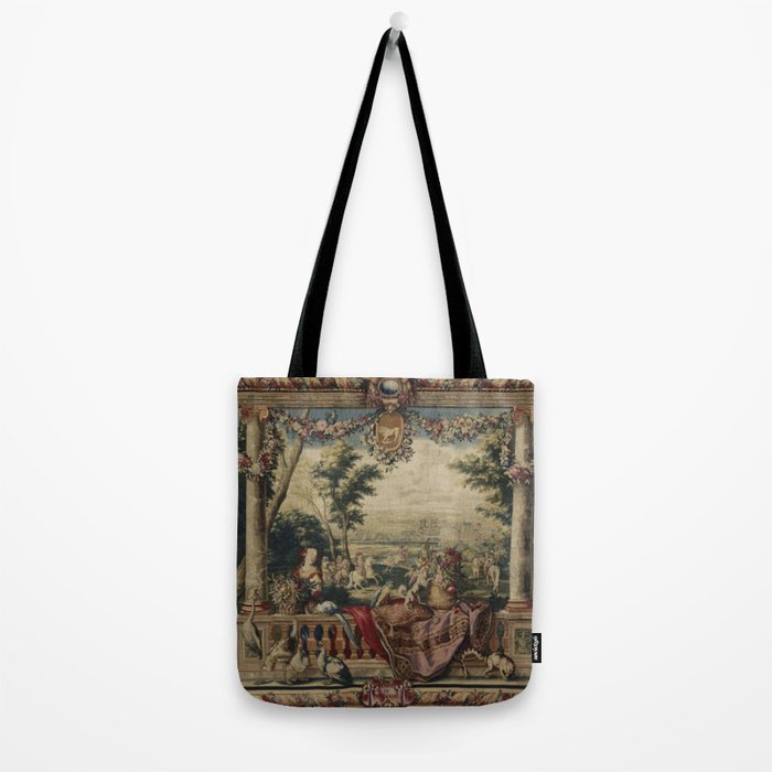 Antique 17th Century 'July' Louis XIV French Chateau Tapestry Tote Bag Gallery Image 2