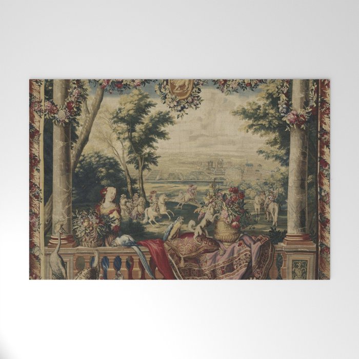 Antique 17th Century 'July' Louis XIV French Chateau Tapestry Welcome Mat Gallery Image 1