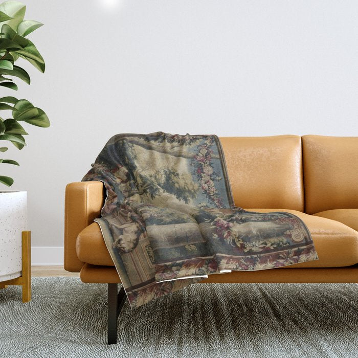 Antique 17th Century 'July' Louis XIV French Chateau Tapestry Throw Blanket Gallery Image 1