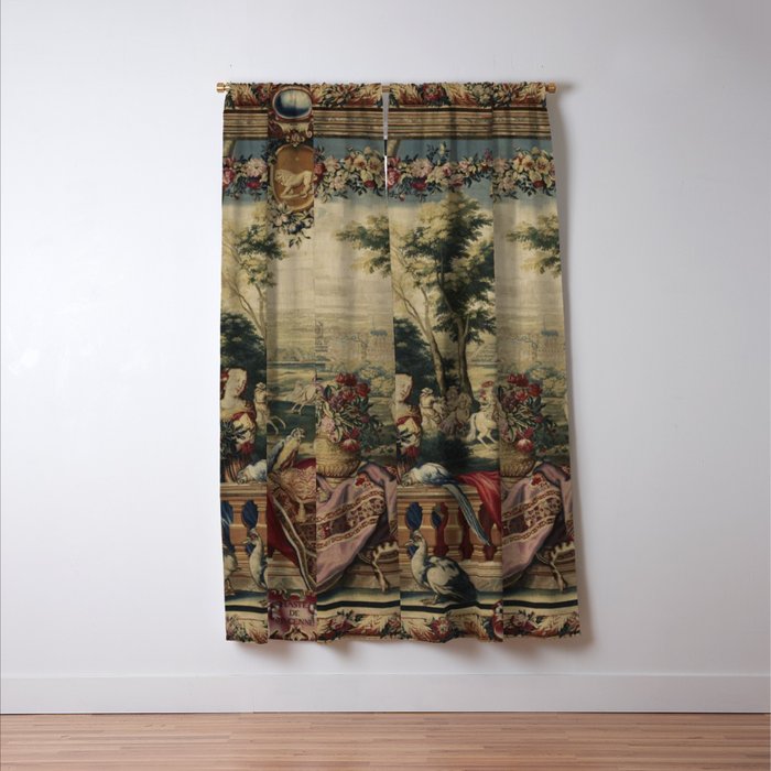 Antique 17th Century 'July' Louis XIV French Chateau Tapestry Window Curtain Gallery Image 3