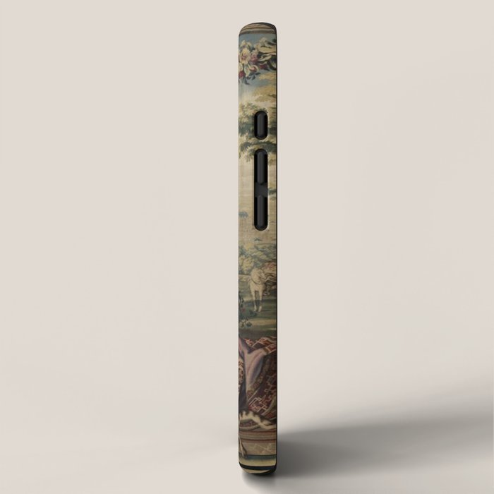 Antique 17th Century 'July' Louis XIV French Chateau Tapestry iPhone Case Gallery Image 2