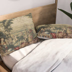 Antique 17th Century 'July' Louis XIV French Chateau Tapestry Pillow Sham Gallery Image 2