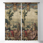 Antique 17th Century 'July' Louis XIV French Chateau Tapestry Window Curtain Gallery Image 5