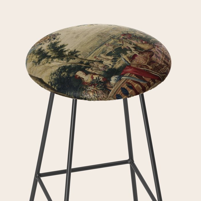 Antique 17th Century 'July' Louis XIV French Chateau Tapestry Stool Gallery Image 2