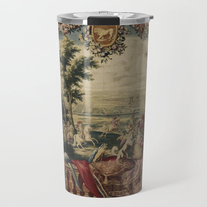 Antique 17th Century 'July' Louis XIV French Chateau Tapestry Travel Mug Gallery Image 1