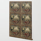Antique 17th Century 'July' Louis XIV French Chateau Tapestry Wallpaper Gallery Image 2
