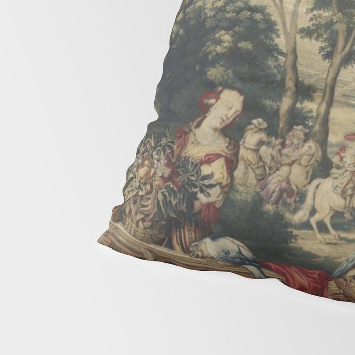 Antique 17th Century 'July' Louis XIV French Chateau Tapestry Pillow Sham Gallery Image 4
