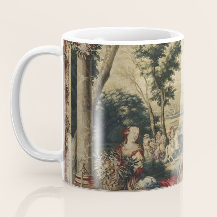 Antique 17th Century 'July' Louis XIV French Chateau Tapestry Coffee Mug Gallery Image 3