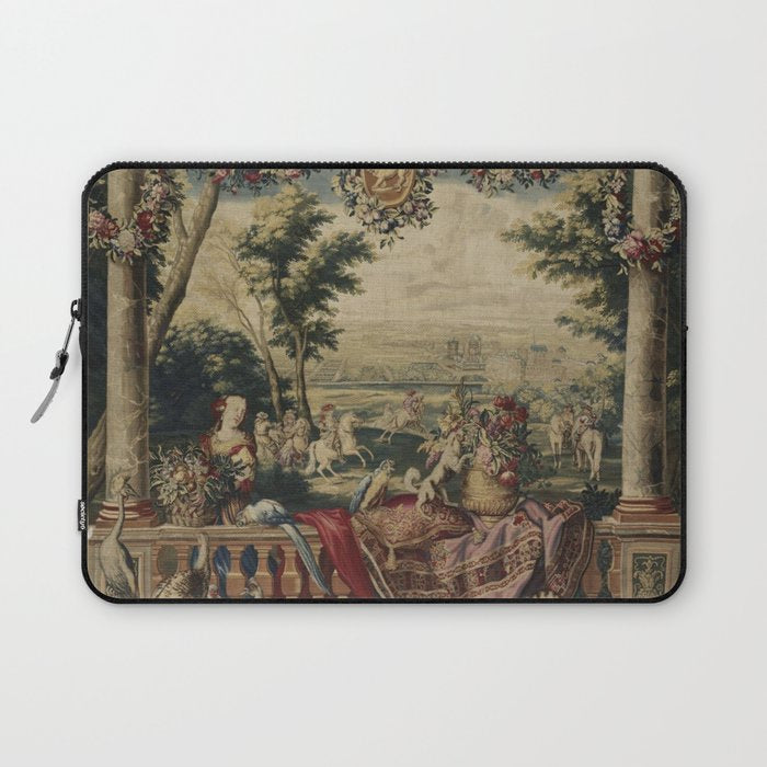 Antique 17th Century 'July' Louis XIV French Chateau Tapestry Laptop Sleeve Gallery Image 1
