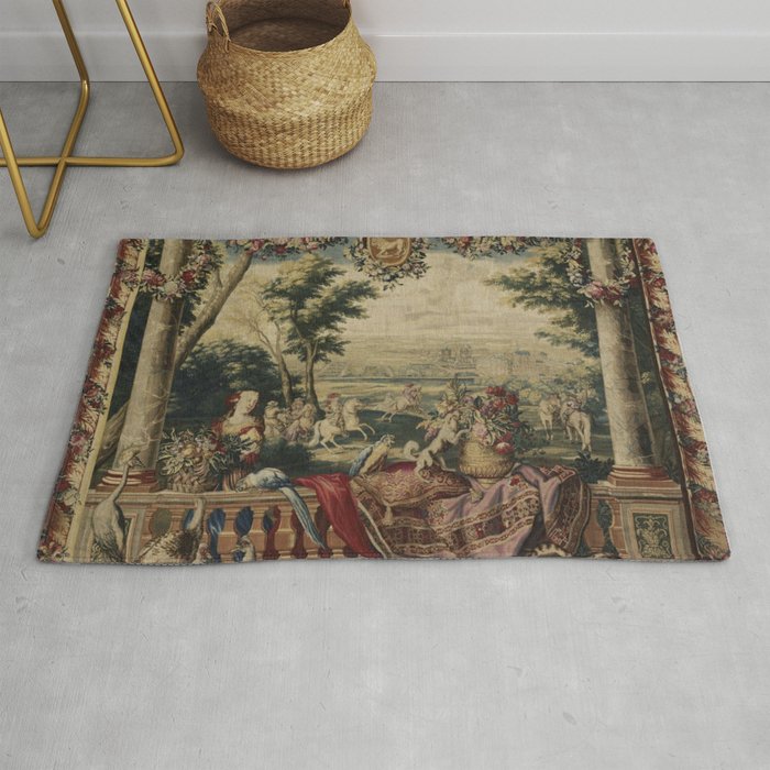 Antique 17th Century 'July' Louis XIV French Chateau Tapestry Rug Gallery Image 1