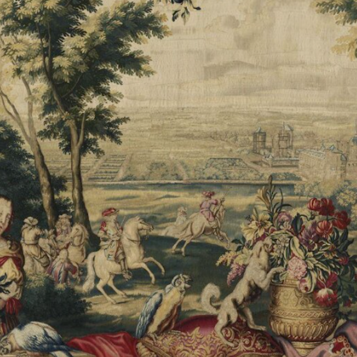 Antique 17th Century 'July' Louis XIV French Chateau Tapestry Coffee Mug Gallery Image 2