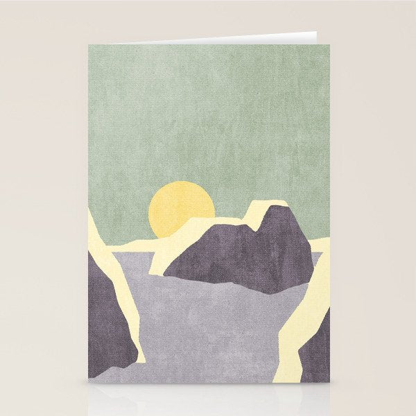 LANDSHAPES / Arctic - Sunset Stationery Card Gallery Image 2