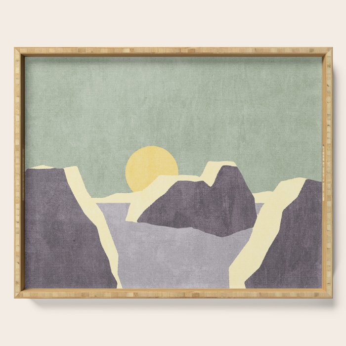 LANDSHAPES / Arctic - Sunset Serving Tray Gallery Image 1