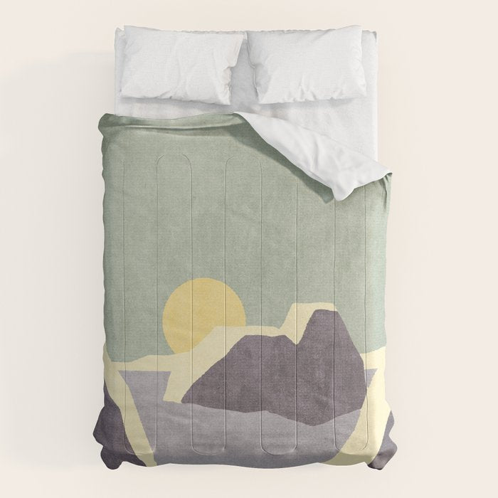 LANDSHAPES / Arctic - Sunset Comforter Gallery Image 6