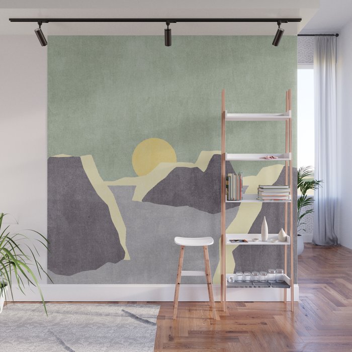 LANDSHAPES / Arctic - Sunset Wall Mural Gallery Image 1