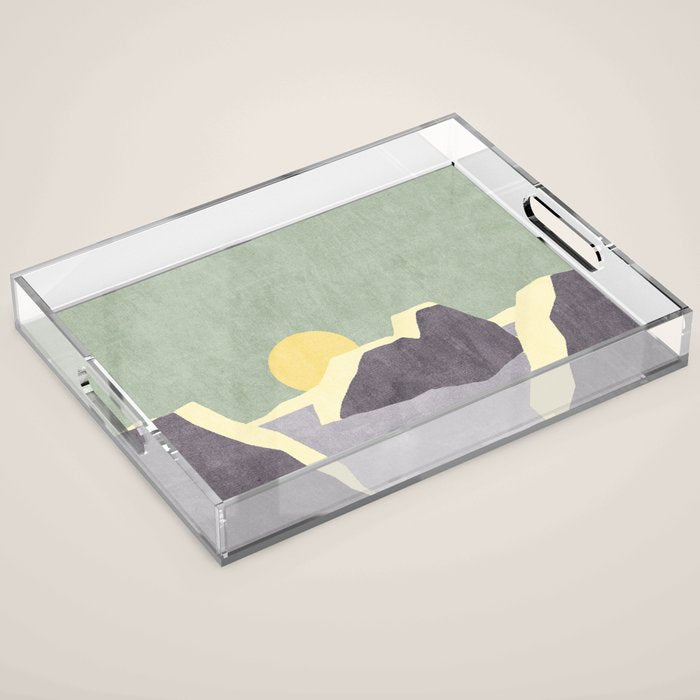 LANDSHAPES / Arctic - Sunset Acrylic Tray Gallery Image 1