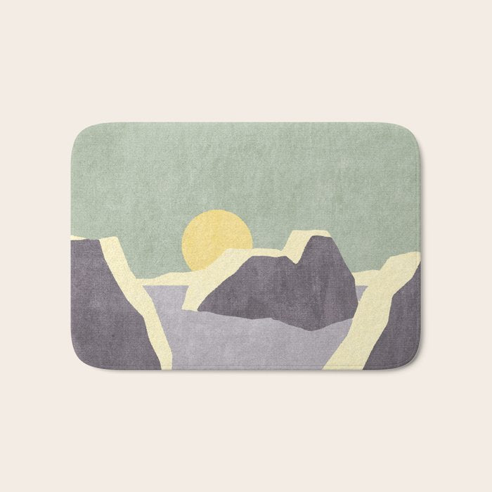 LANDSHAPES / Arctic - Sunset Bath Mat Gallery Image 1