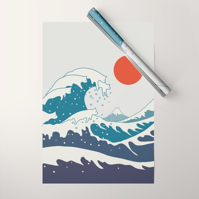 Cat Landscape 34 Wrapping Paper Gallery Image 1
