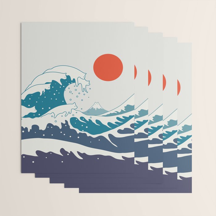 Cat Landscape 34 Wrapping Paper Gallery Image 3