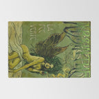 Vintage Parisian Green Fairy Absinthe Alcoholic Aperitif Advertisement Poster Rug Gallery Image 2