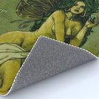 Vintage Parisian Green Fairy Absinthe Alcoholic Aperitif Advertisement Poster Rug Gallery Image 4