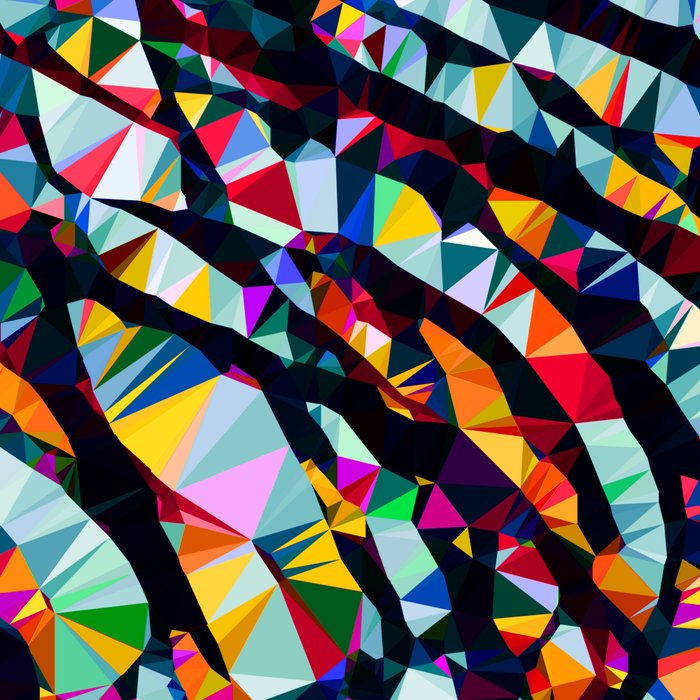 Wavy Lines Low Poly Geometric Triangles Coffee Mug Gallery Image 2