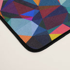Wavy Lines Low Poly Geometric Triangles Desk Mat Gallery Image 4