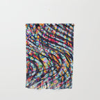 Wavy Lines Low Poly Geometric Triangles Wall Hanging Gallery Image 1