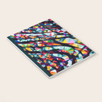 Wavy Lines Low Poly Geometric Triangles Notebook Gallery Image 3