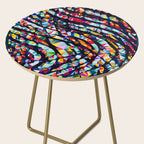 Wavy Lines Low Poly Geometric Triangles Side Table Gallery Image 2
