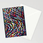 Wavy Lines Low Poly Geometric Triangles Stationery Card Gallery Image 2