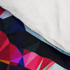 Wavy Lines Low Poly Geometric Triangles Comforter Gallery Image 4