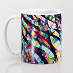 Wavy Lines Low Poly Geometric Triangles Coffee Mug Gallery Image 3
